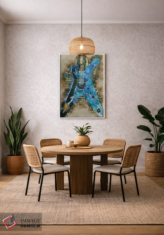 تابلو دکوراتیو گیتار استیم پانک دایمبگ دارل اثر پاپ کالت پوسترز - D2W