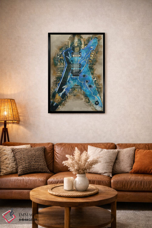 تابلو دکوراتیو گیتار استیم پانک دایمبگ دارل اثر پاپ کالت پوسترز - D3B