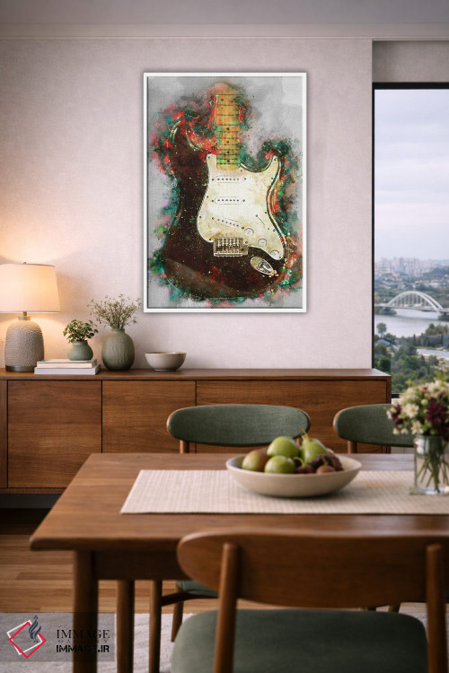 تابلو دکوراتیو گیتار برقی بلکی اریک کلپتون اثر پاپ کالت پوسترز - D6W