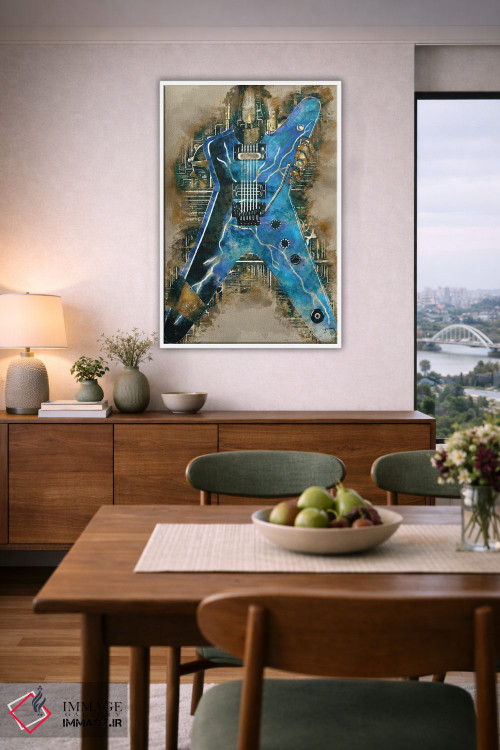 تابلو دکوراتیو گیتار استیم پانک دایمبگ دارل اثر پاپ کالت پوسترز - D6W