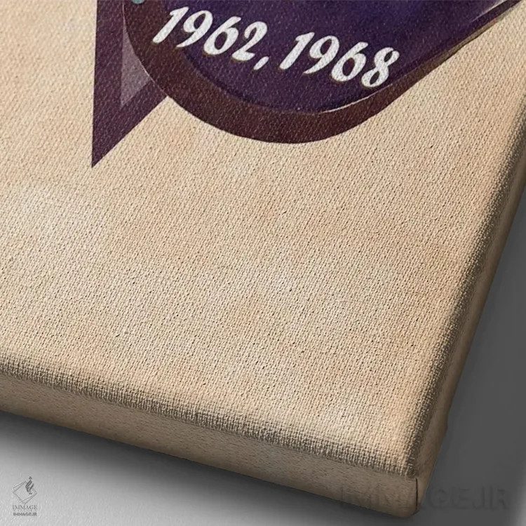 تابلو دکوراتیو کلاه ایمنی رتو گراهام هیل اثر پاپ کالت پوسترز - نمای نزدیک بافت بوم