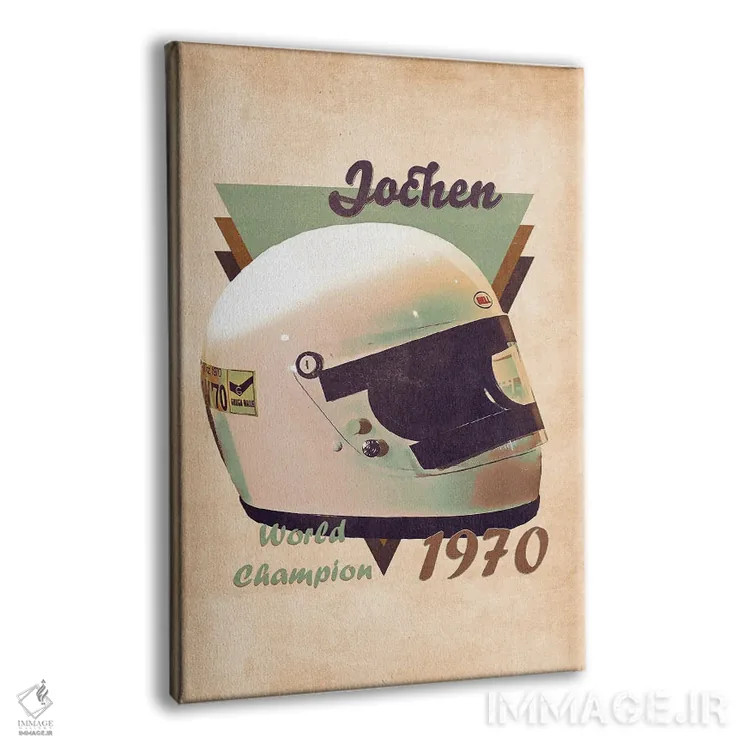 تابلو دکوراتیو کلاه ایمنی رتو یوشن رینت اثر پاپ کالت پوسترز - نمای پرسپکتیو محصول