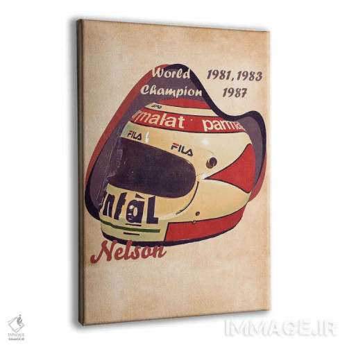 تابلو دکوراتیو کلاه ایمنی رتو نلسون پیکه اثر پاپ کالت پوسترز - نمای پرسپکتیو محصول