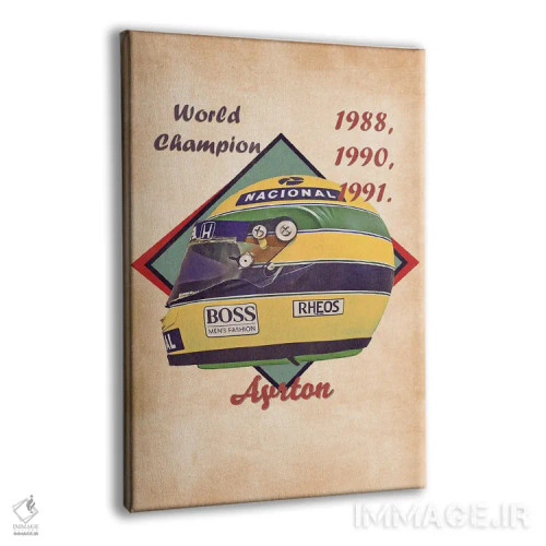 تابلو دکوراتیو کلاه ایمنی رتو آیرتون سنه اثر پاپ کالت پوسترز - نمای پرسپکتیو محصول