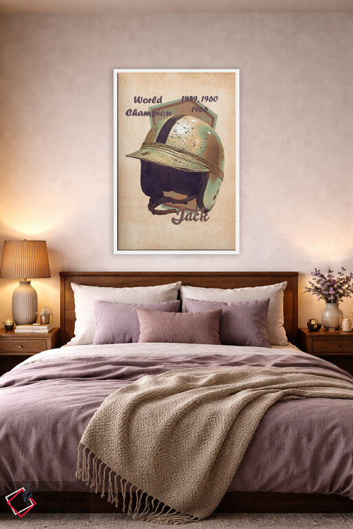 تابلو دکوراتیو کلاه ایمنی رتو جک برابهم اثر پاپ کالت پوسترز - D4W