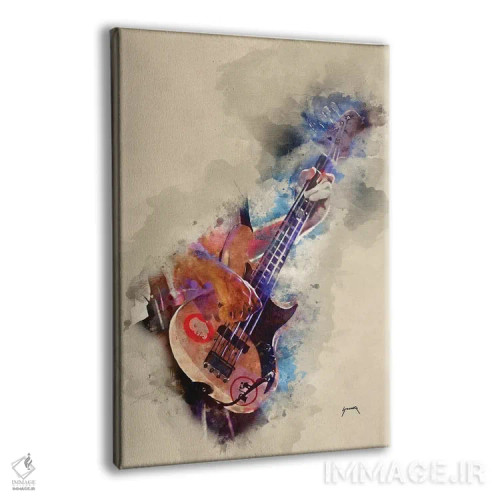 تابلو دکوراتیو باس فلی اثر پاپ کالت پوسترز - نمای پرسپکتیو محصول