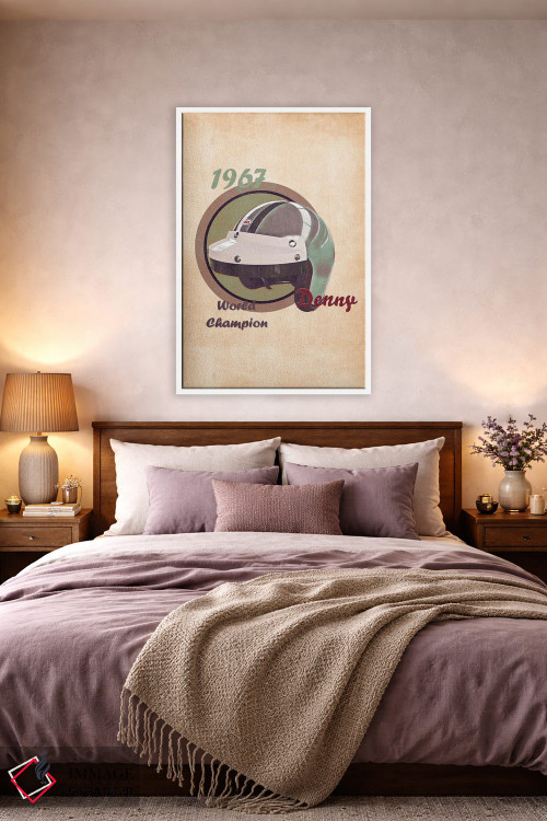 تابلو دکوراتیو کلاه ایمنی رتو دنی هولم اثر پاپ کالت پوسترز - D4W