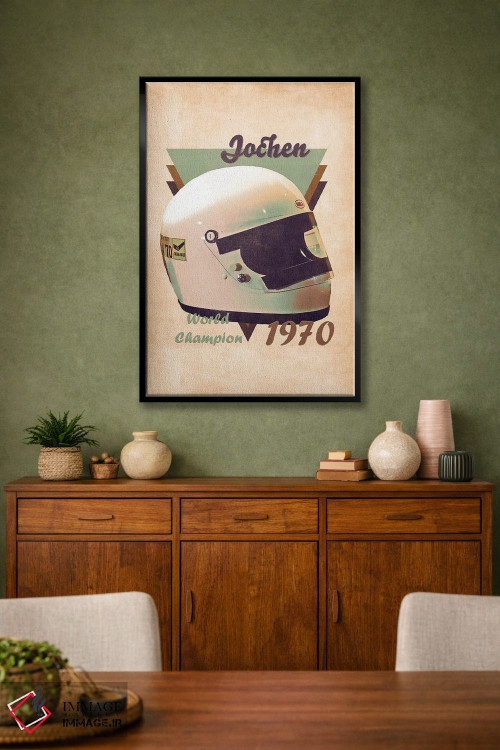 تابلو دکوراتیو کلاه ایمنی رتو یوشن رینت اثر پاپ کالت پوسترز - D2B