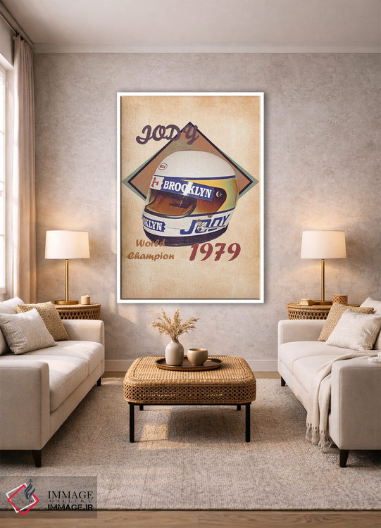 تابلو دکوراتیو کلاه ایمنی رتو جودی شکت اثر پاپ کالت پوسترز - D1W