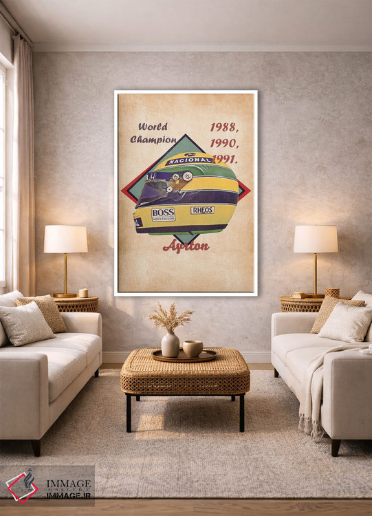 تابلو دکوراتیو کلاه ایمنی رتو آیرتون سنه اثر پاپ کالت پوسترز - D1W