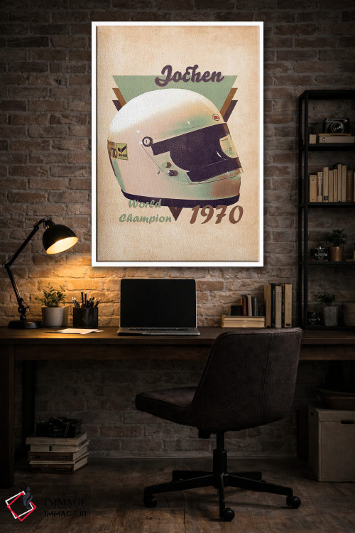 تابلو دکوراتیو کلاه ایمنی رتو یوشن رینت اثر پاپ کالت پوسترز - D4W