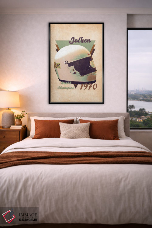 تابلو دکوراتیو کلاه ایمنی رتو یوشن رینت اثر پاپ کالت پوسترز - D6B