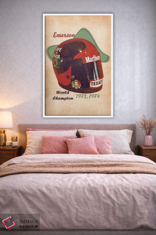 تابلو دکوراتیو کلاه ایمنی رتو امرسون فیتپالدی اثر پاپ کالت پوسترز - D1W