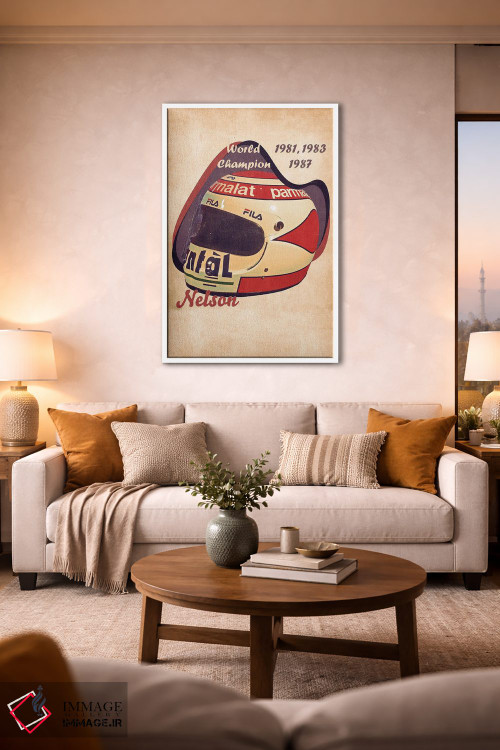 تابلو دکوراتیو کلاه ایمنی رتو نلسون پیکه اثر پاپ کالت پوسترز - D1W