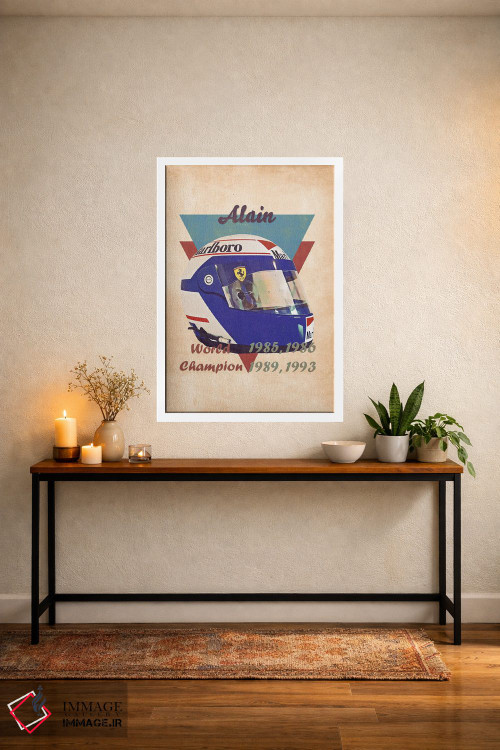 تابلو دکوراتیو کلاه ایمنی رتو آلن پروست اثر پاپ کالت پوسترز - D2W