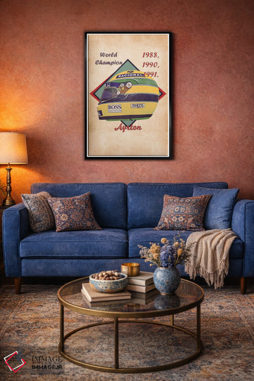 تابلو دکوراتیو کلاه ایمنی رتو آیرتون سنه اثر پاپ کالت پوسترز - D4B