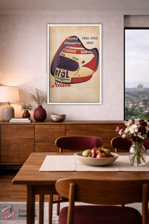 تابلو دکوراتیو کلاه ایمنی رتو نلسون پیکه اثر پاپ کالت پوسترز - D3W