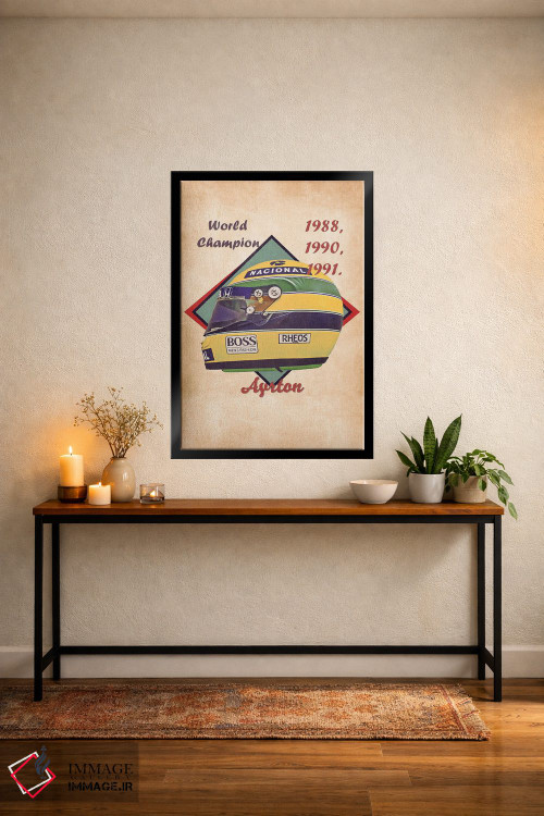 تابلو دکوراتیو کلاه ایمنی رتو آیرتون سنه اثر پاپ کالت پوسترز - D5B