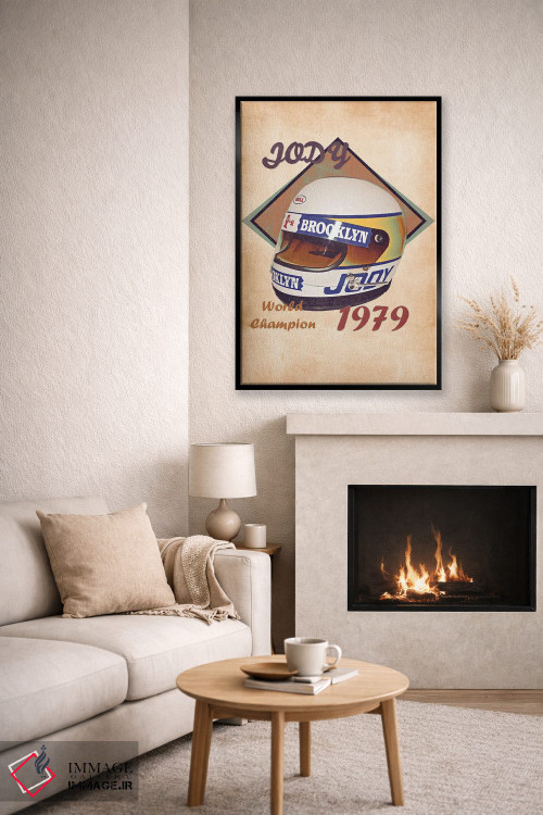 تابلو دکوراتیو کلاه ایمنی رتو جودی شکت اثر پاپ کالت پوسترز - D6B