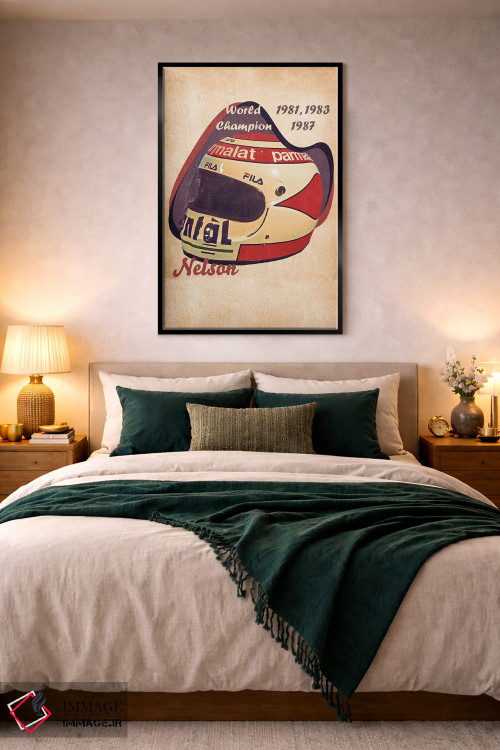 تابلو دکوراتیو کلاه ایمنی رتو نلسون پیکه اثر پاپ کالت پوسترز - D5B