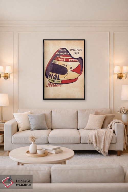 تابلو دکوراتیو کلاه ایمنی رتو نلسون پیکه اثر پاپ کالت پوسترز - D4B