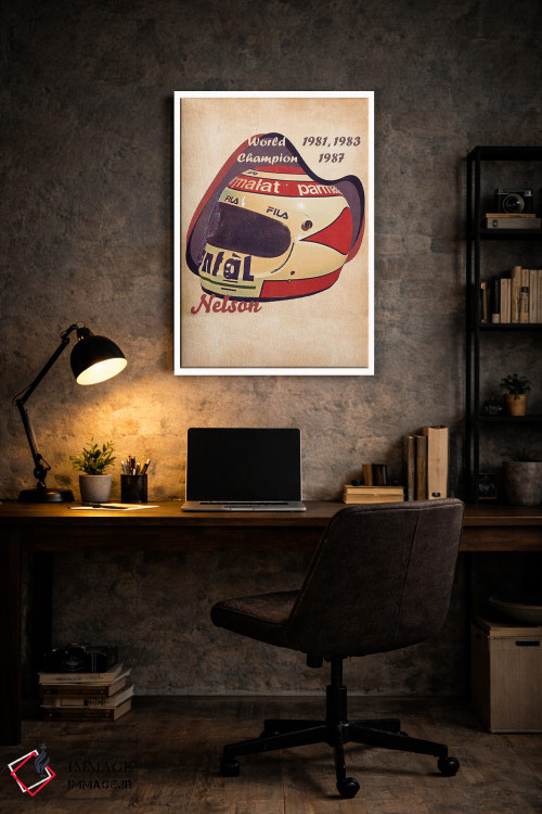 تابلو دکوراتیو کلاه ایمنی رتو نلسون پیکه اثر پاپ کالت پوسترز - D6W