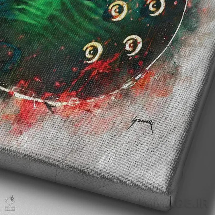 تابلو دکوراتیو گیتار برقی اسلشر آناکوندا اثر پاپ کالت پوسترز - نمای نزدیک بافت بوم