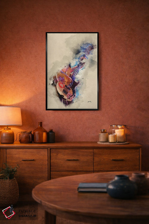 تابلو دکوراتیو باس فلی اثر پاپ کالت پوسترز - D5B