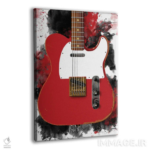 تابلو دکوراتیو گیتار برقی مودی واترز اثر پاپ کالت پوسترز - نمای پرسپکتیو محصول