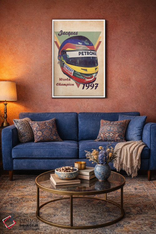 تابلو دکوراتیو کلاه ایمنی رتو ژاک ویلنوف اثر پاپ کالت پوسترز - D2W