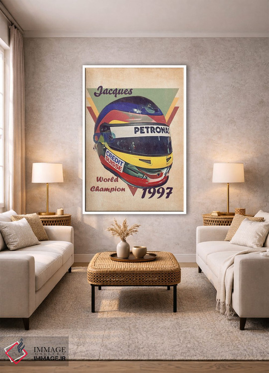 تابلو دکوراتیو کلاه ایمنی رتو ژاک ویلنوف اثر پاپ کالت پوسترز - D1W