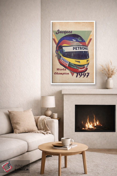 تابلو دکوراتیو کلاه ایمنی رتو ژاک ویلنوف اثر پاپ کالت پوسترز - D5W