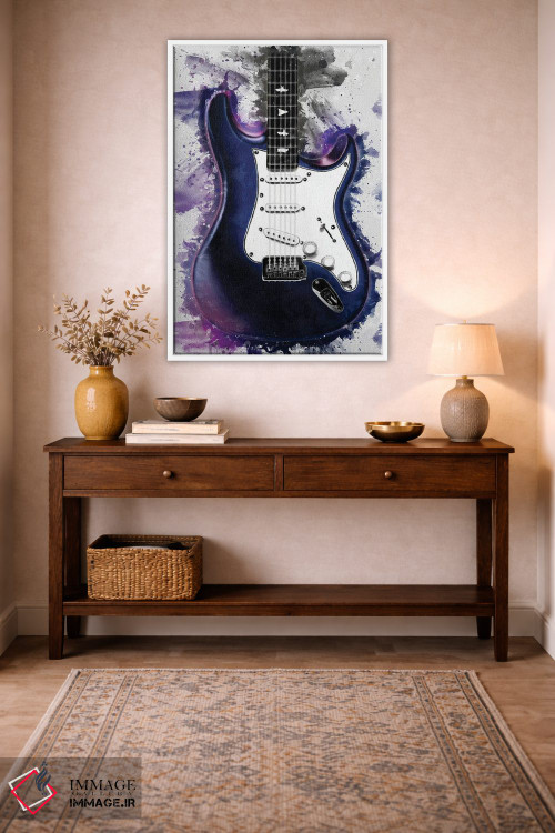 تابلو دکوراتیو گیتار برقی نبولا جان مایر اثر پاپ کالت پوسترز - D1W