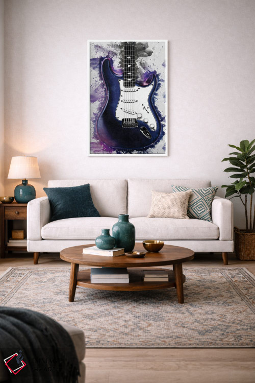 تابلو دکوراتیو گیتار برقی نبولا جان مایر اثر پاپ کالت پوسترز - D2W