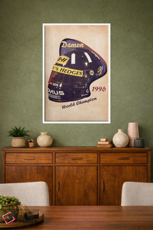 تابلو دکوراتیو کلاه ایمنی رتو دیمون هیل اثر پاپ کالت پوسترز - D1W