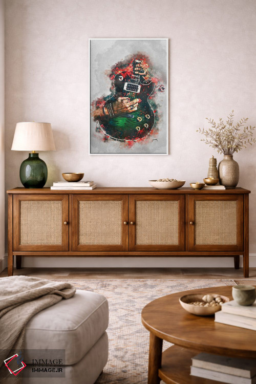 تابلو دکوراتیو گیتار برقی اسلشر آناکوندا اثر پاپ کالت پوسترز - D1W