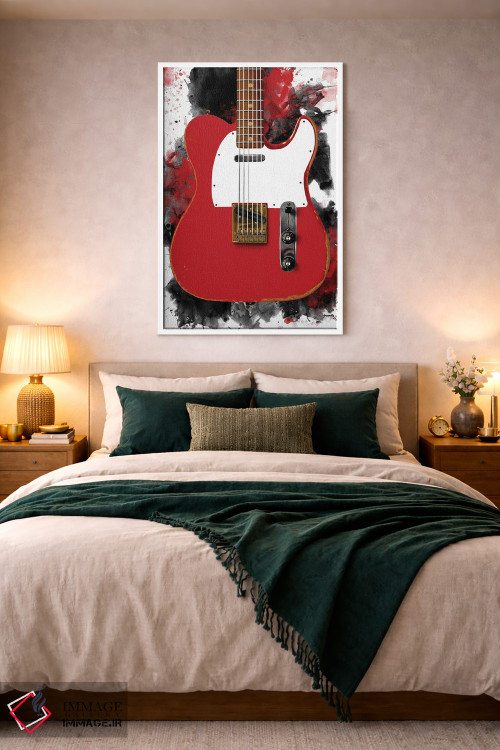 تابلو دکوراتیو گیتار برقی مودی واترز اثر پاپ کالت پوسترز - D2W