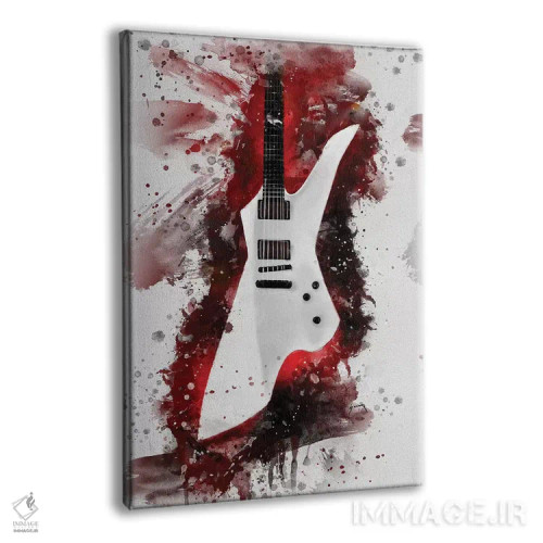 تابلو دکوراتیو گیتار جیمز هتفیلد II اثر پاپ کالت پوسترز - نمای پرسپکتیو محصول