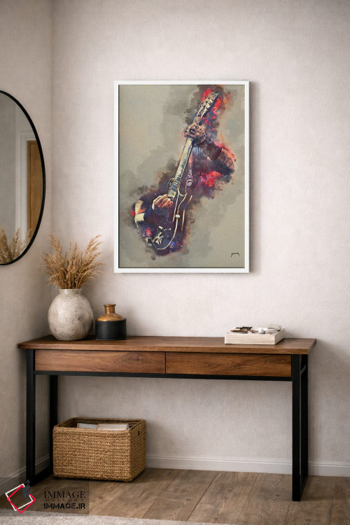 تابلو دکوراتیو گیتار برقی جیمز هتفیلد اثر پاپ کالت پوسترز - D2W