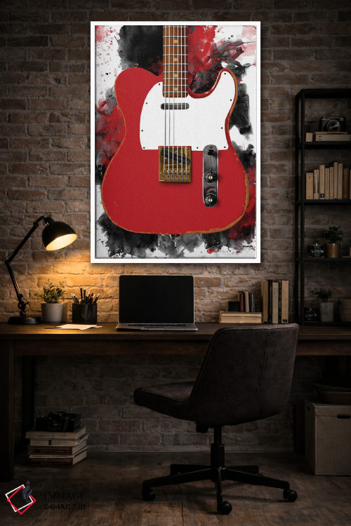 تابلو دکوراتیو گیتار برقی مودی واترز اثر پاپ کالت پوسترز - D4W