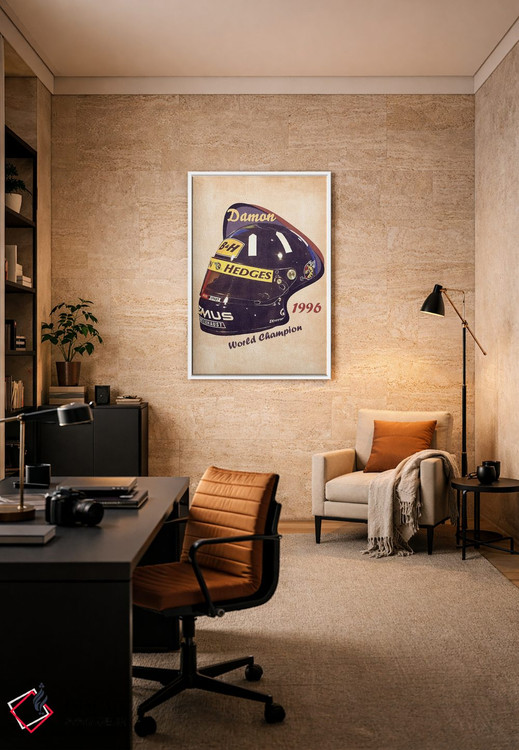 تابلو دکوراتیو کلاه ایمنی رتو دیمون هیل اثر پاپ کالت پوسترز - D6W