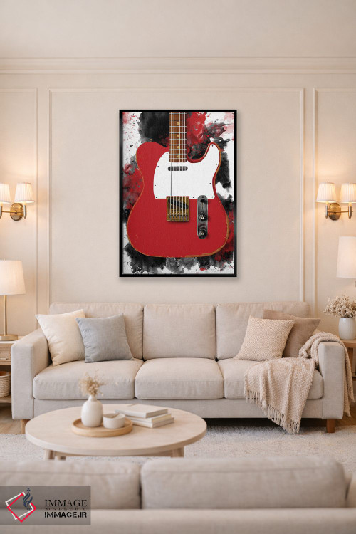 تابلو دکوراتیو گیتار برقی مودی واترز اثر پاپ کالت پوسترز - D5B