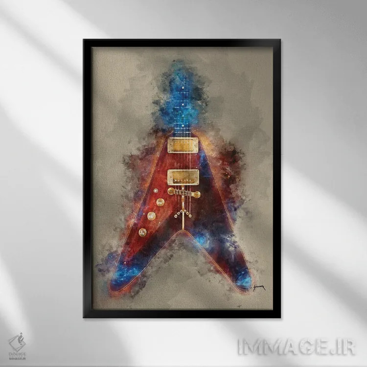 تابلو دکوراتیو آلبرت کینگ اثر پاپ کالت پوسترز - نمای قابدار مشکی