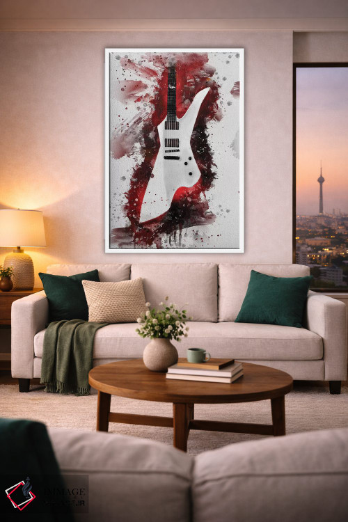 تابلو دکوراتیو گیتار جیمز هتفیلد II اثر پاپ کالت پوسترز - D1W
