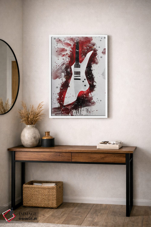 تابلو دکوراتیو گیتار جیمز هتفیلد II اثر پاپ کالت پوسترز - D2W