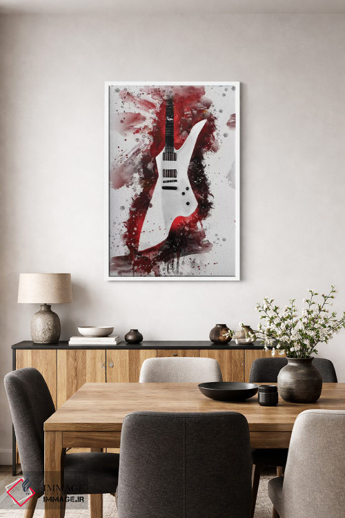 تابلو دکوراتیو گیتار جیمز هتفیلد II اثر پاپ کالت پوسترز - D3W