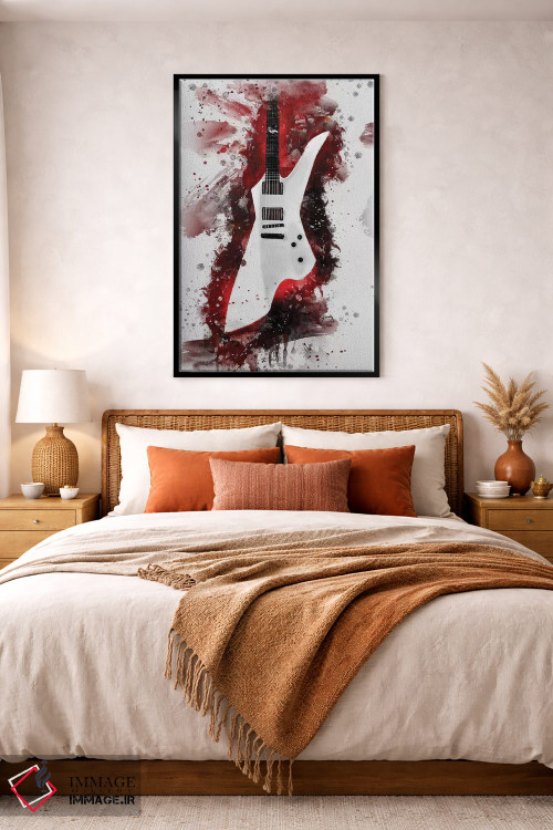 تابلو دکوراتیو گیتار جیمز هتفیلد II اثر پاپ کالت پوسترز - D4B