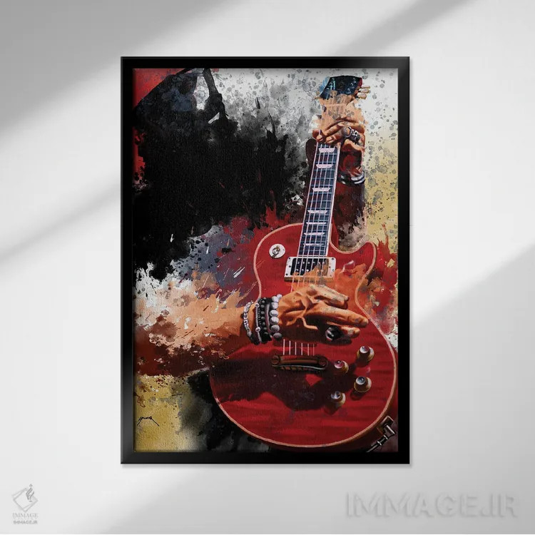 تابلو دکوراتیو اسلشر اثر پاپ کالت پوسترز - نمای قابدار مشکی