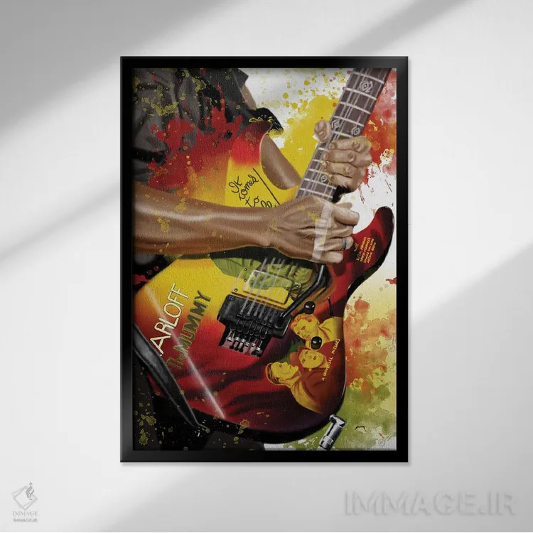 تابلو دکوراتیو مومیایی کرک اثر پاپ کالت پوسترز - نمای قابدار مشکی