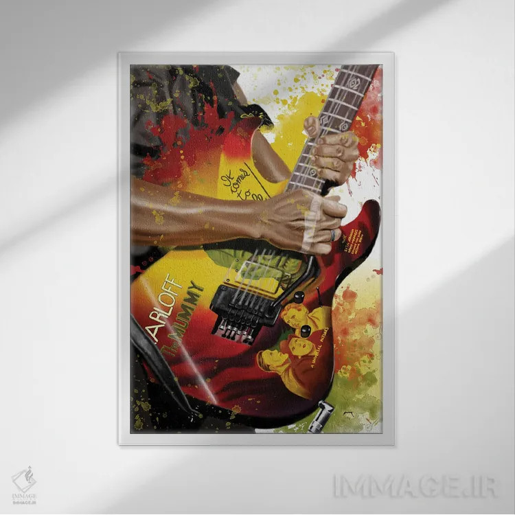 تابلو دکوراتیو مومیایی کرک اثر پاپ کالت پوسترز - نمای قابدار سفید